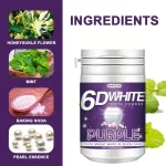 ⁦مسحوق تبييض الأسنان 6D White Purple Tooth Powder⁩ - الصورة ⁦5⁩