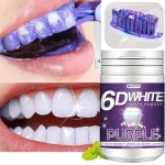 ⁦مسحوق تبييض الأسنان 6D White Purple Tooth Powder⁩ - الصورة ⁦2⁩