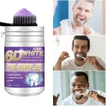 مسحوق تبييض الأسنان 6D White Purple Tooth Powder